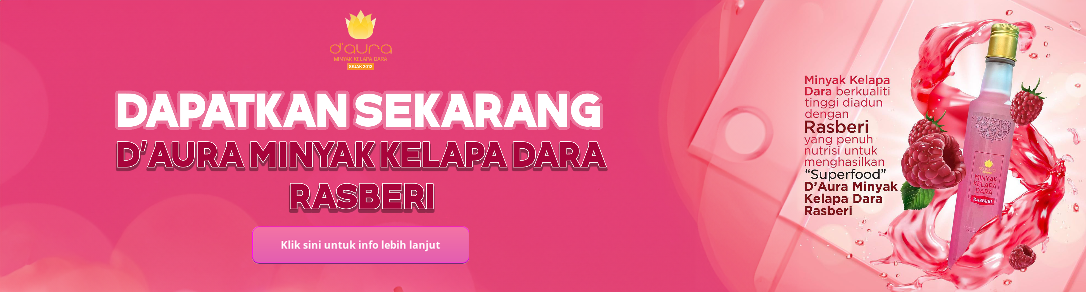 rasberi banner D'Aura rasberi banner